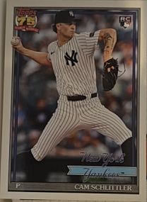 2026 Topps Series 1 #T91-86 Cam Schlittler — front