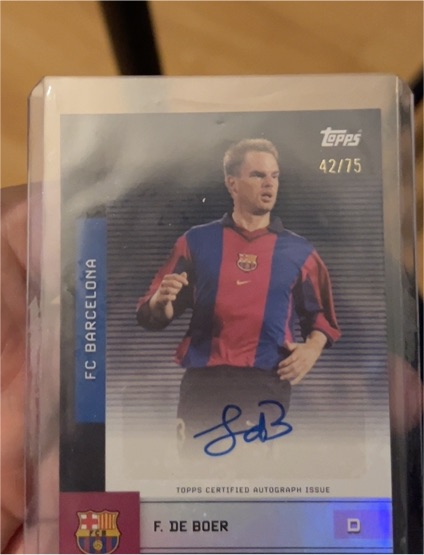 2025 Topps FC Barcelona #42/75 Frank de Boer — front