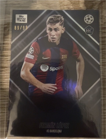 2023-24 Topps Showtime UEFA Club Competitions #NNO Fermín López — front