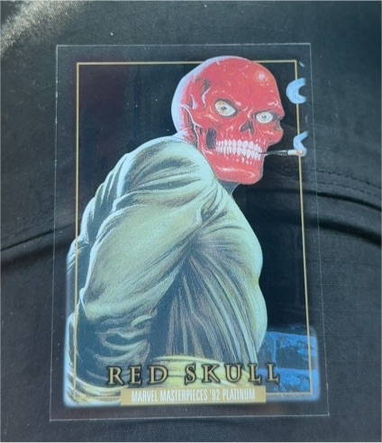 2024 SkyBox Marvel Masterpieces '92 Platinum #80 Red Skull — front