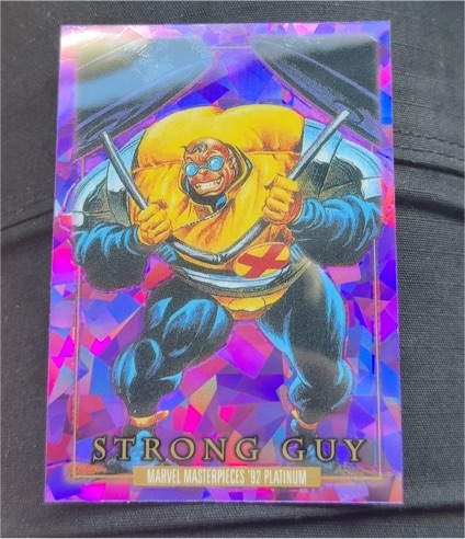 2024 Skybox Marvel Masterpieces '92 Platinum #85 Strong Guy — front