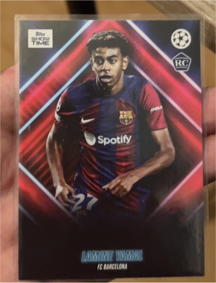 2024 Topps UEFA UCC Showtime Lamine Yamal FC Barcelona RC — front