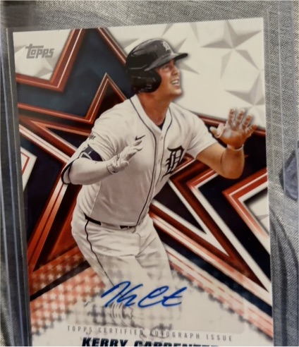 2026 Topps Series 1 Baseball Stars Autographs #BSA-KCA Kerry Carpenter — front
