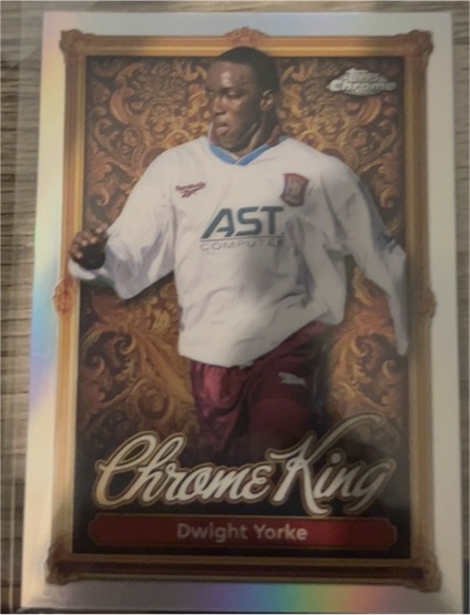 2025-26 Topps Premier League Chrome King #CK 2 Dwight Yorke — front