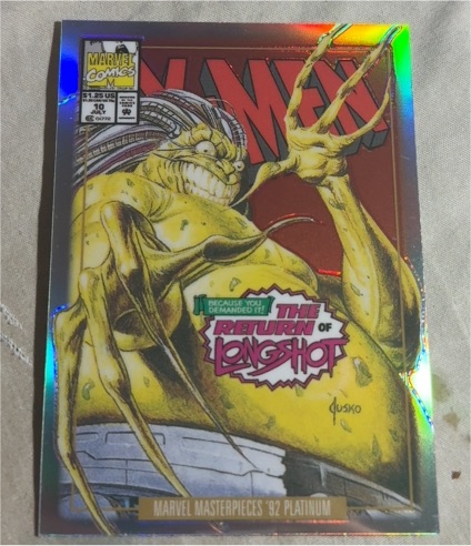 Marvel Masterpieces '92 Platinum #10 The Return of Longshot — front