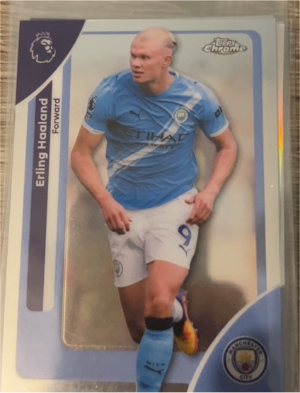 2026 Topps Chrome Premier League #125 Erling Haaland — front