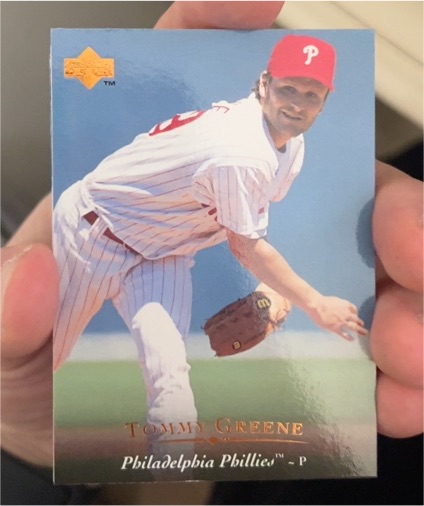 1995 Upper Deck #379 Tommy Greene — front