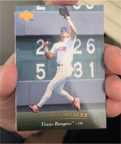 1995 Upper Deck #395 Juan Gonzalez — front