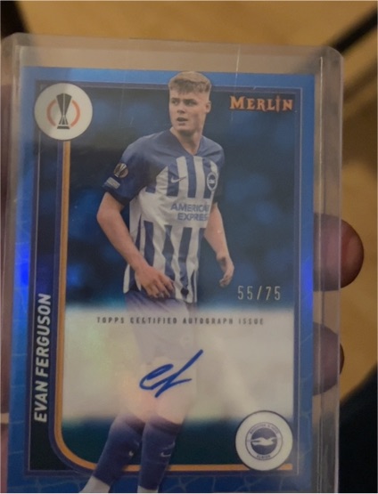 2024 Topps Merlin UEFA Club Competitions #AU-EF Evan Ferguson — front