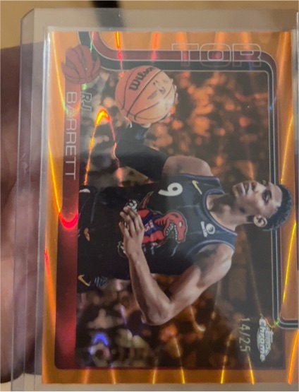 2025-26 Topps Chrome #225 RJ Barrett — front