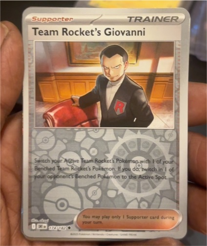 Pokemon SV10: Destined Rivals #174 Team Rocket's Giovanni — front