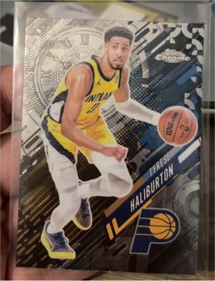 2025-26 Topps Chrome #GT-5 Tyrese Halliburton — front
