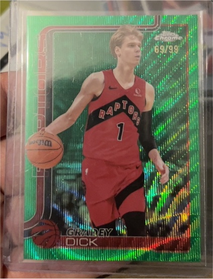 2025-26 Topps Chrome #214 Gradey Dick — front