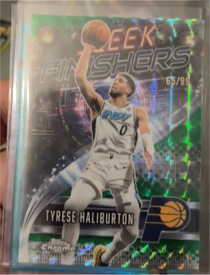 2025-26 Topps Chrome #SF-15 Tyrese Haliburton Sleek Finishers — front