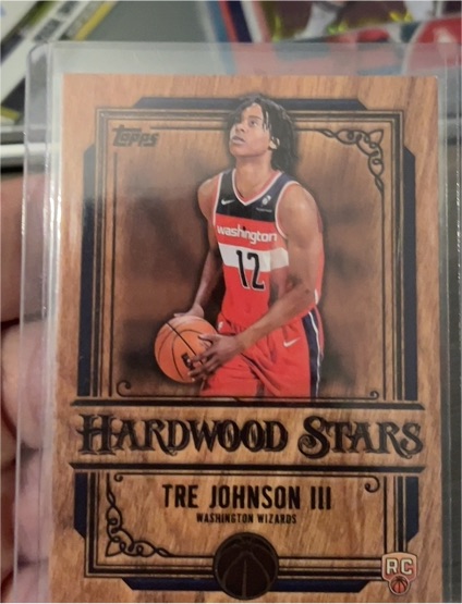 2025-26 Topps Basketball #HS-16 Tre Johnson III Hardwood Stars — front