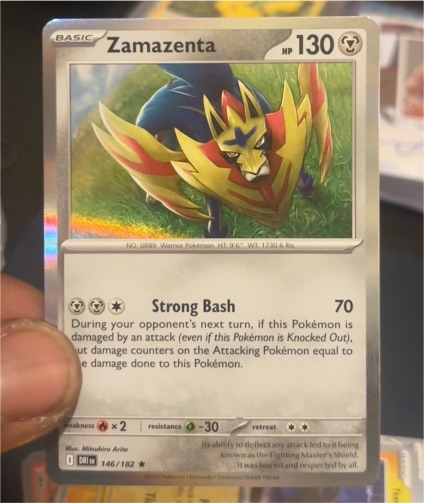 2021 Pokémon SV10: Destined Rivals #146 Zamazenta — front