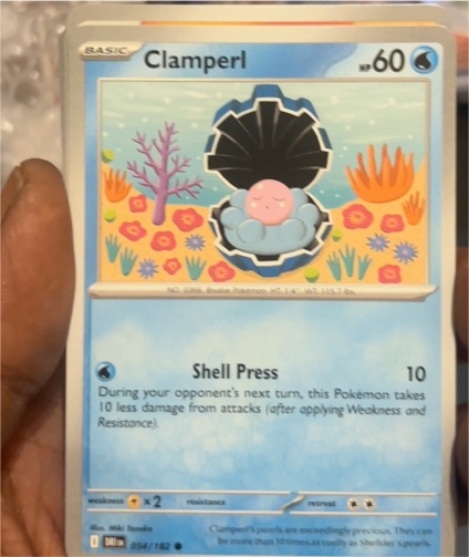 2025 Pokémon TCG SV10 #054 Clamperl — front