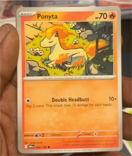 2025 Pokémon SV10 Destined Rivals #029 Ponyta — front