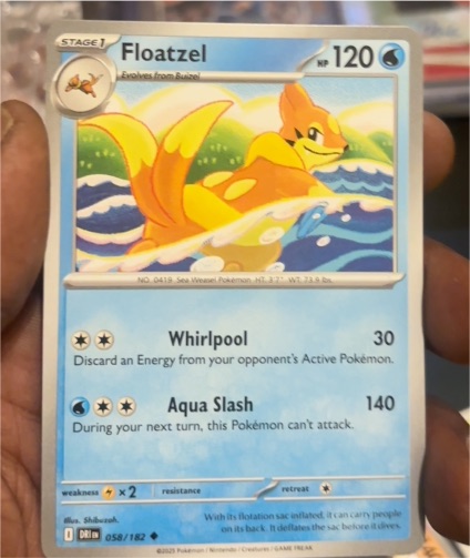 2023 Pokémon SV10: Destined Rivals #058 Floatzel — front