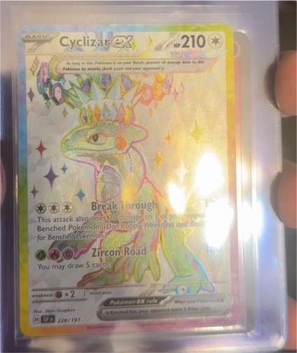 2023 Pokémon Sv08: Surging Sparks #228 Cyclizar ex — front