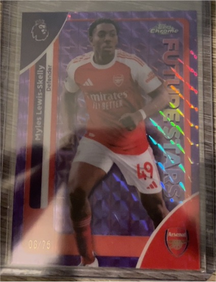 2026 Topps Chrome Premier League #20 Myles Lewis-Skelly Future Stars — front