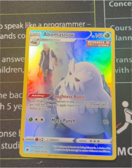 2022 Pokémon Astral Radiance TG01 Abomasnow — front