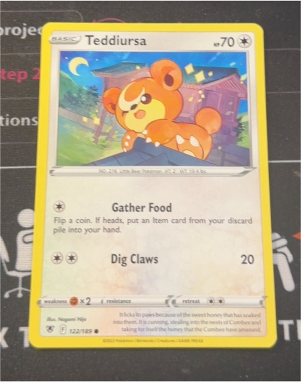 2022 Pokémon Astral Radiance #122 Teddiursa — front