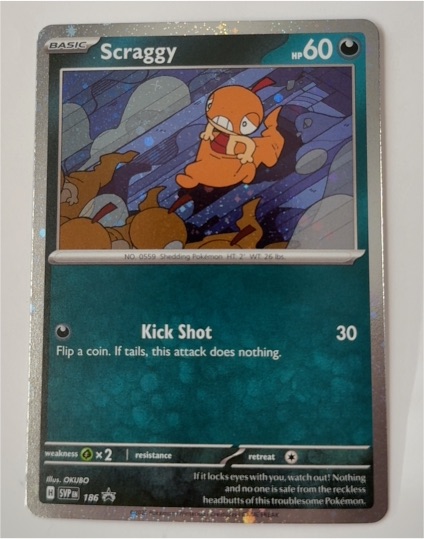 2025 Pokémon Scarlet & Violet Promo #186 Scraggy — front