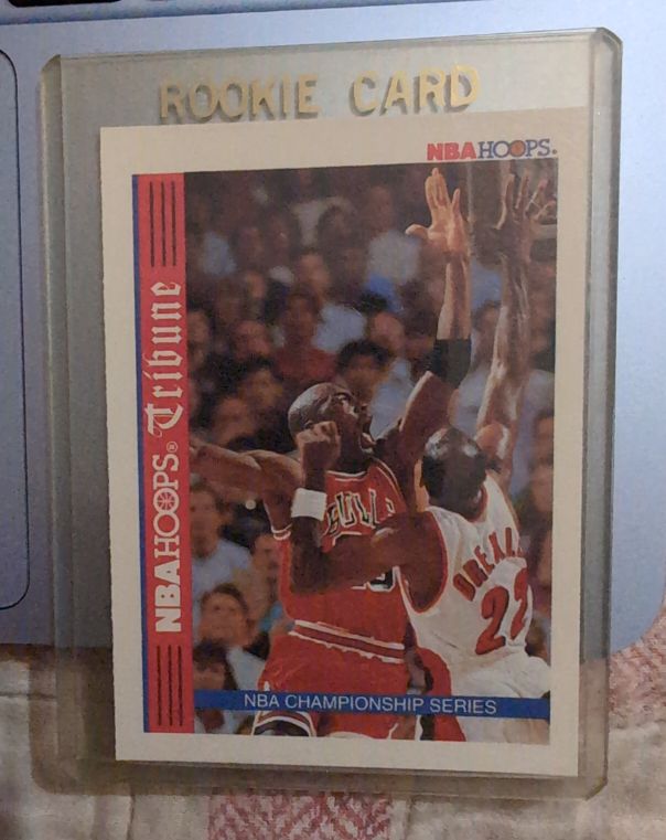 1992-93 NBA Hoops #TR1 Michael Jordan, Clyde Drexler — front