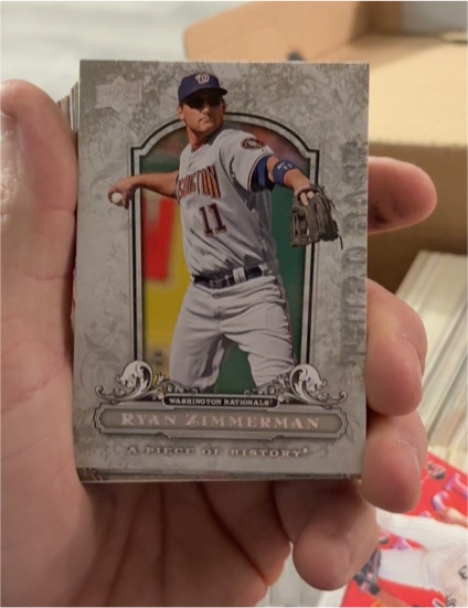 2008 Upper Deck A Piece of History #100 Ryan Zimmerman — front