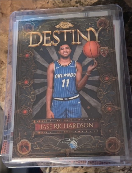 2025-26 Topps Chrome #D-21 Jase Richardson Destiny Rookie — front