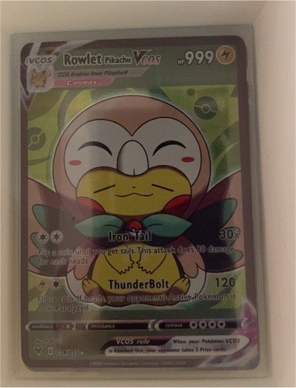 2024 VCOS #034 Rowlet Pikachu — front
