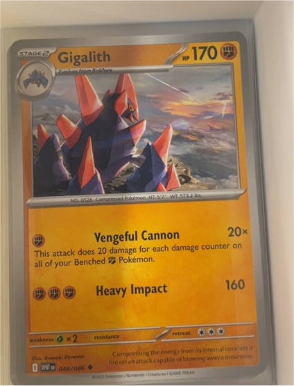 2025 Pokémon Scarlet & Violet #048 Gigalith — front
