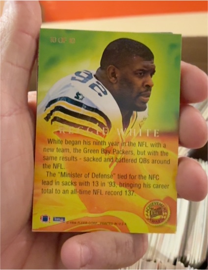 1998 Fleer Ultra #R1 Reggie White — front