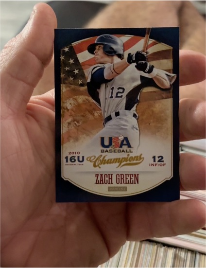 2013 Panini USA Baseball Champions #96 Zach Green — front