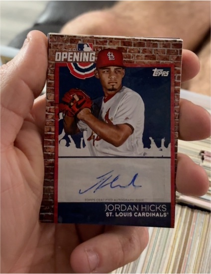 2019 Topps Opening Day #ODA-JHI Jordan Hicks — front