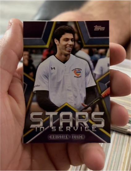 2021 Topps Series 1 Stars in Service #SIS-1 Christian Yelich — front