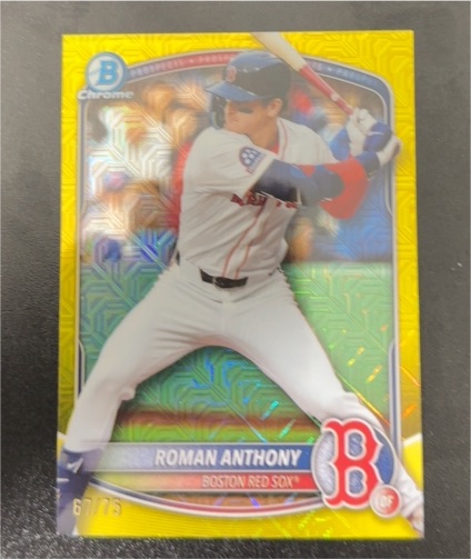 2025 Bowman Chrome #BCP-167 Roman Anthony — front