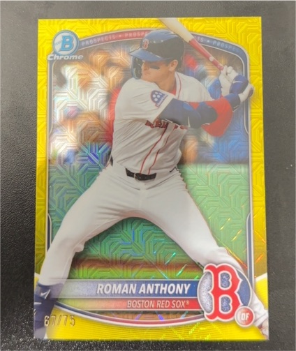 2025 Bowman Chrome #BCP-167 Roman Anthony — front