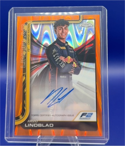 2025 Topps Chrome F1 Arvid Lindblad #23 — front
