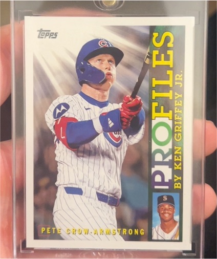 2026 Topps Series 1 #TP-13 Pete Crow-Armstrong Profiles By Ken Griffey Jr. — front
