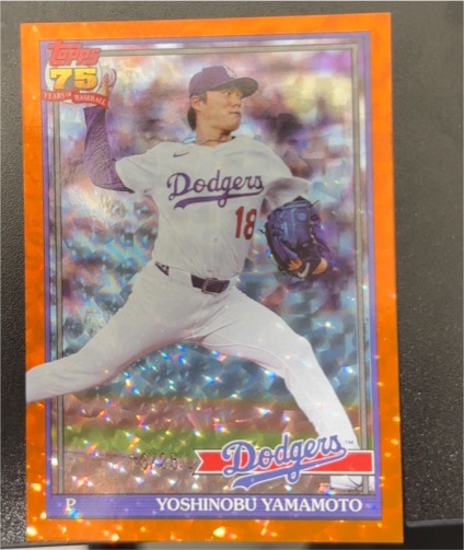 2026 Topps Series 1 #T91-55 Yoshinobu Yamamoto — front