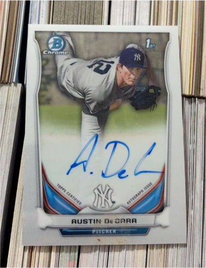 2014 Bowman Chrome Draft Pick Autographs #BCA-AD Austin DeCarr — front
