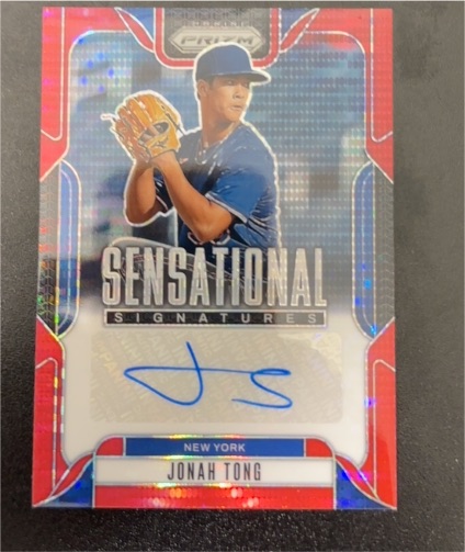2025 Panini Prizm #SS-JT Jonah Tong Sensational Signatures Rookie Auto — front