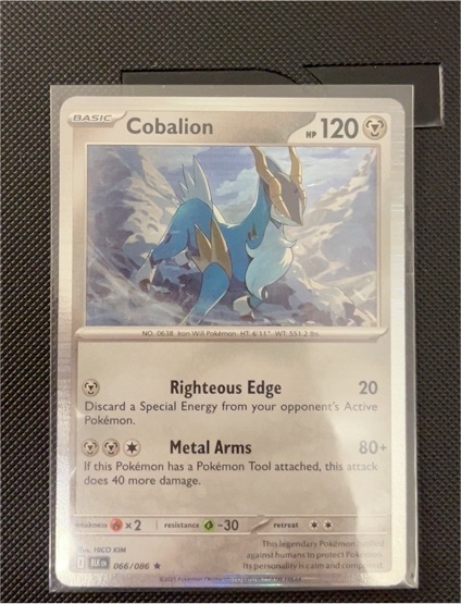 2022 Pokémon SV: Black Bolt #066 Cobalion — front