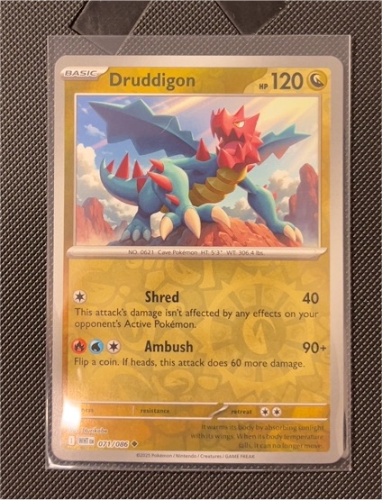 2025 Pokémon SV: White Flare #071 Druddigon — front
