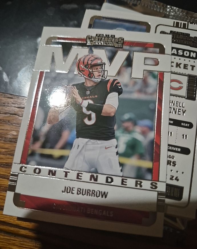 2022 Panini Contenders #MVP-JBU Joe Burrow MVP Contenders — front