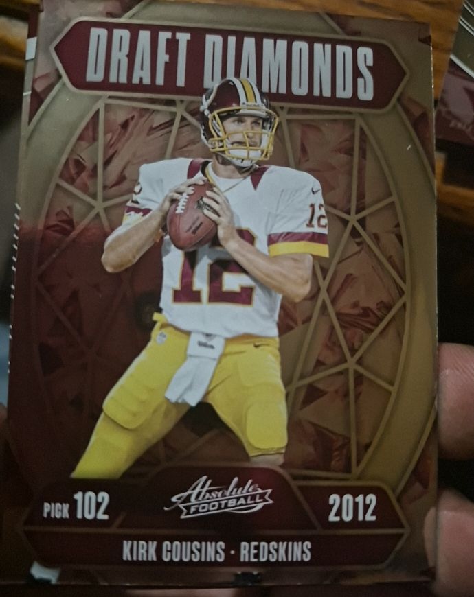 2012 Panini Absolute Football Draft Diamonds #102 Kirk Cousins — front