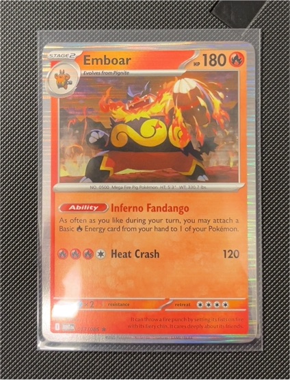 2021 Pokémon Sword & Shield SV11W #013 Emboar — front