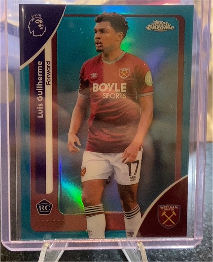 2026 Topps Chrome Premier League #185 Luis Guilherme — front